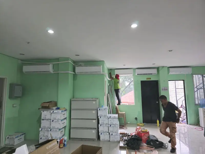 Multiple air-conditioning units supplied and installed at the FiberHome office in Iloilo City